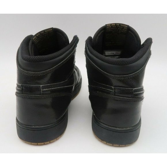 Nike Air Jordan 1 Retro High OG BG- Youth-Size 5Y- Wmns 6.5- Black-[575441-020] - Picture 3 of 10